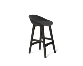Стул полубарный SHT-ST19/S65-1 Пластик, Черный/Венге images