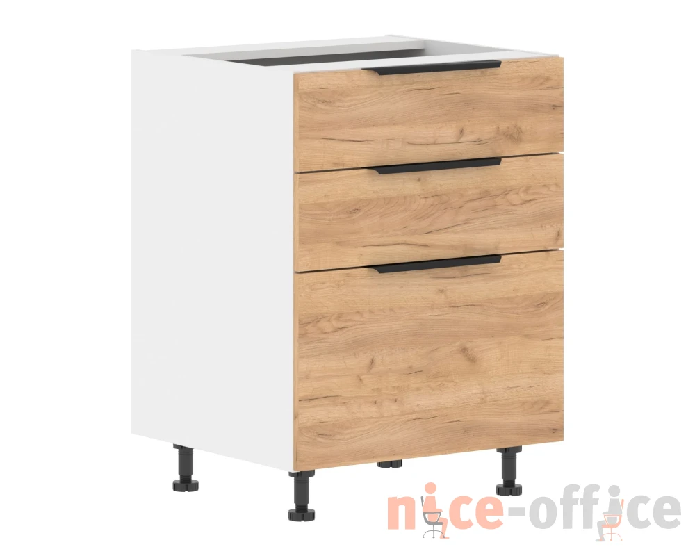 Шкаф напольный с комплектом ящиков 3 шт 600x560x820 Корсика / Corsica